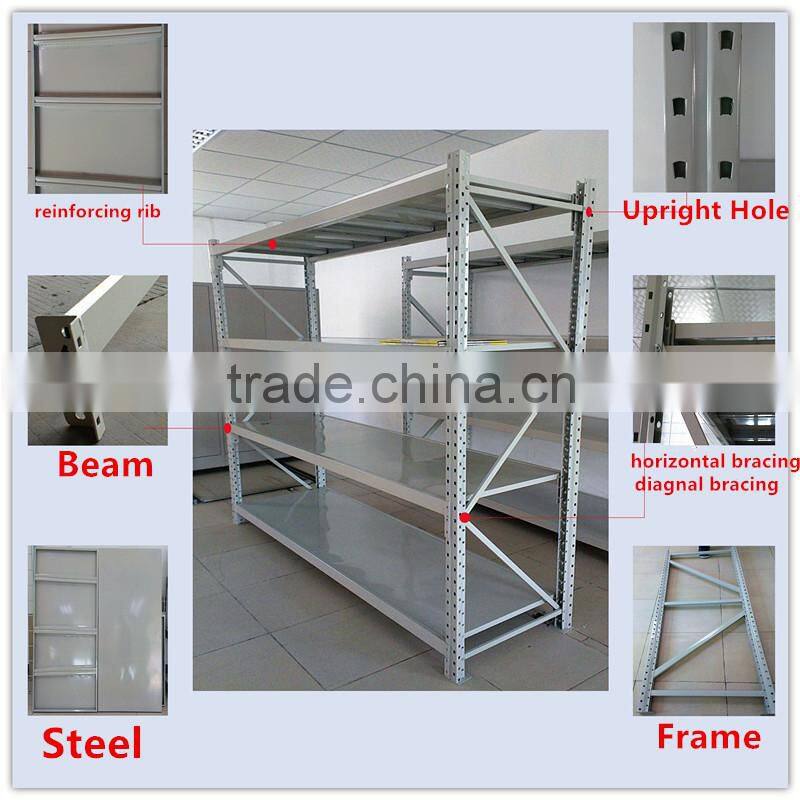 Powder coating Medium duty warehouse goods rack