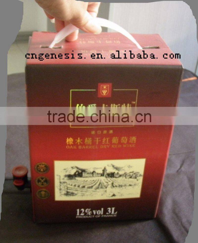 reusable pouch with valve /plastic bag in box