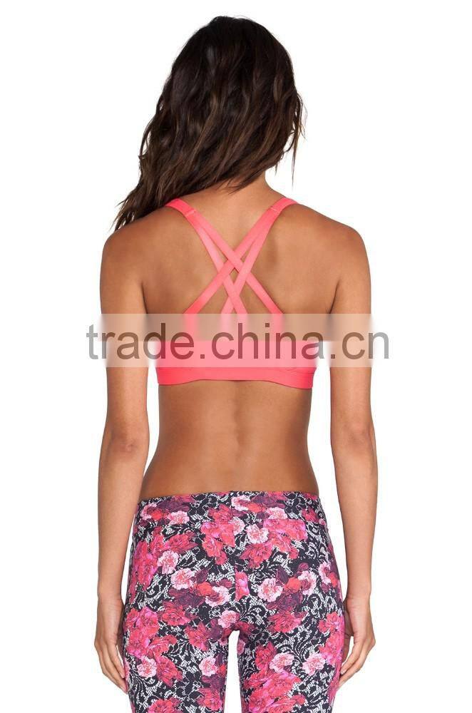 Active Fitness Wear Seamless Sports Bra Strap Yoga Bra