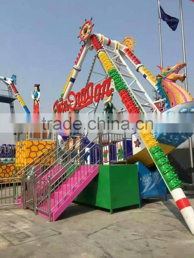 outdoor playground pirate ship rides with trailer for sale
