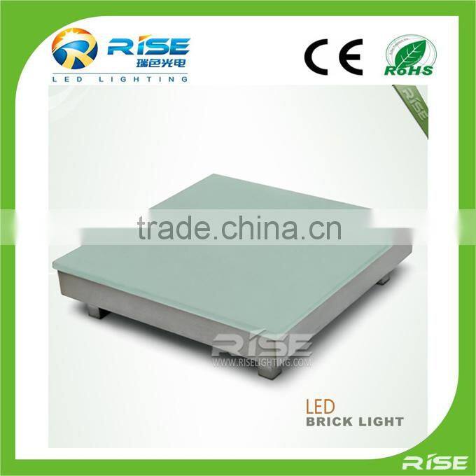 tile floor square street deck multi-color changing 20W tile floor LED lighting