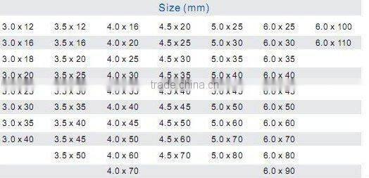 China factory 4.8 x 39 mm c1022 flat ph2 head galvanized wood screw