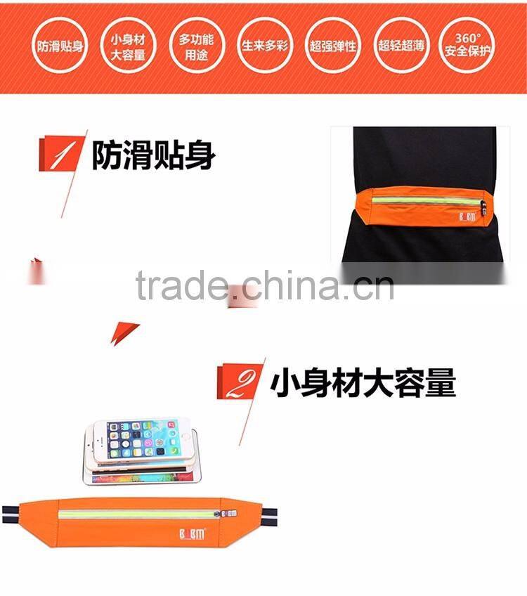 BUBM outdoor sport neoprene ultrathin bum bags waterproof waist bag ruuning belt
