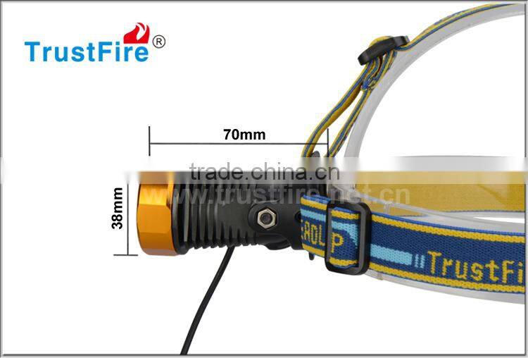 2016 Trustfire new design 3868-H6 cree led lamp zoom rechargeable headlamp 400 lumens cree led headlight