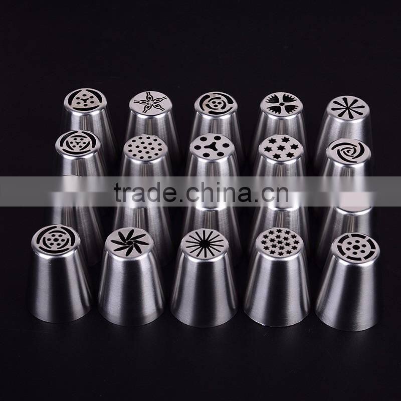 Eco-Friendly Feature Cake Tools Type Stainless Steel Russian Piping Tips