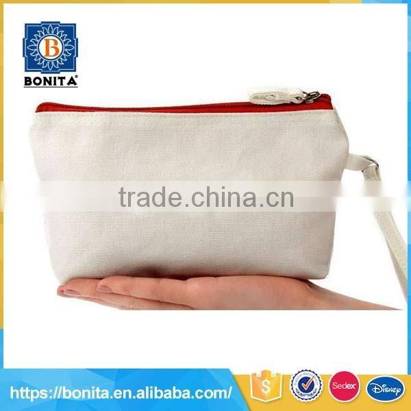 Concise design white lightweight and durable canvas folding cosmetic box