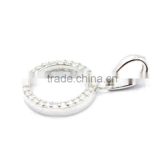 Wholesale 925 sterling silver circle pendant