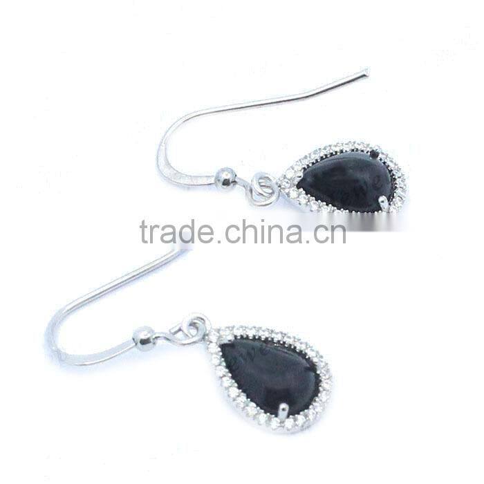 Drop Earrings Fashion Silver 925 sterling silver jewelry triangle shape earrings