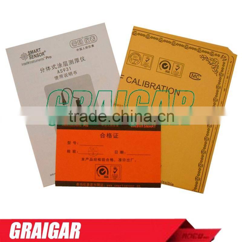 0~1800um, Smartsensor AS931 Digital Film Split Coating Thickness Gauge Meter