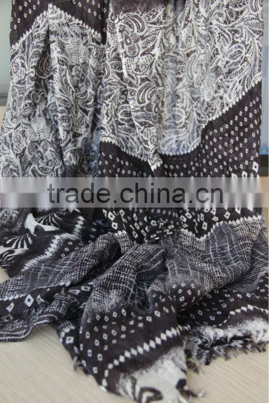 modal cashmere printed pashmina shawls