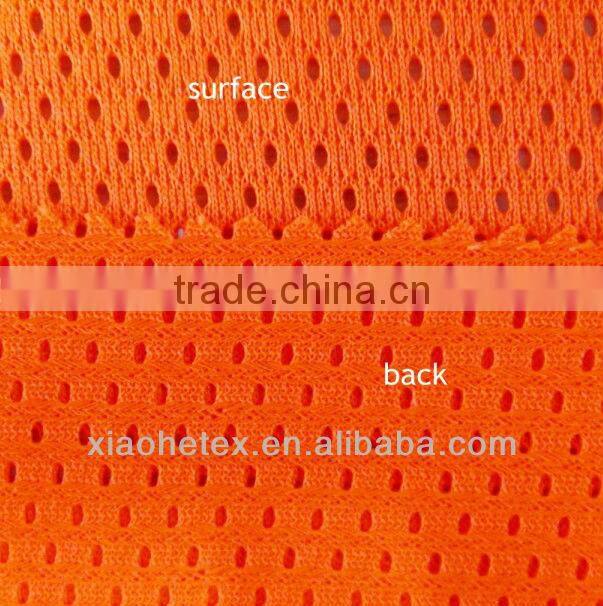 100%polyester fluorescent/high visibility color mesh fabric