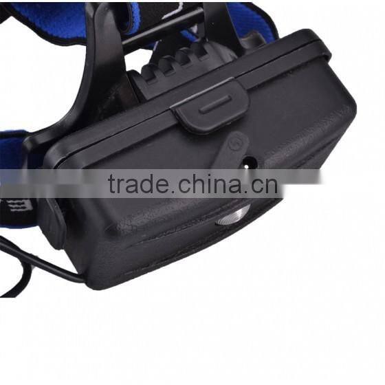 Hot selling on amazon led 10W aluminum zoom headlamp t6 rechargeable headlight for camping walking fishing