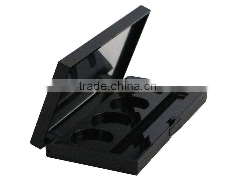 hot sale empty plastic compact eyeshadow palette case for cosmetic empty packaging