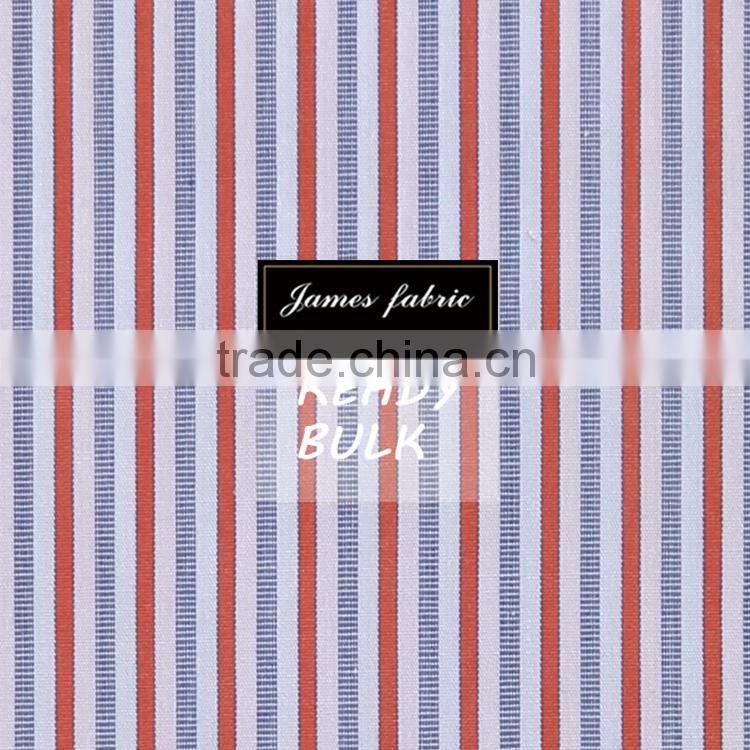 James 100% Cotton Yarn Dyed High Density LA Finished Colorful Stripe/Check/Plaid Plain Weaving Spring/Summer Shirting Fabric