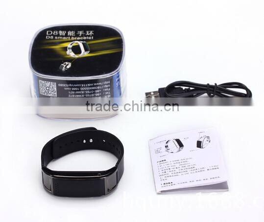 D8 D8S MTK6260 led smart bluetooth bracelet watch for men gold bracelet For Android for Samsung for iPhone