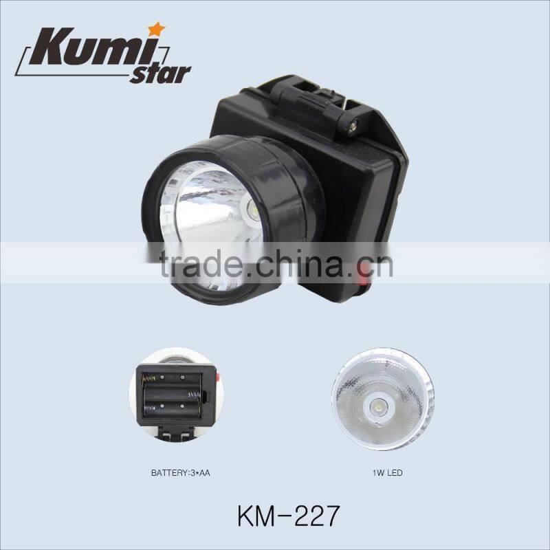dry battery led headlamp flashlight KM-0034