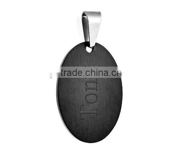Personalized stainless steel custom engraved pendant necklace jewelries