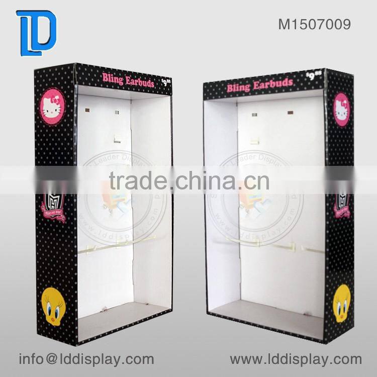 paper material sidekick, factory price cardboard sidekick display, cardboard hook display
