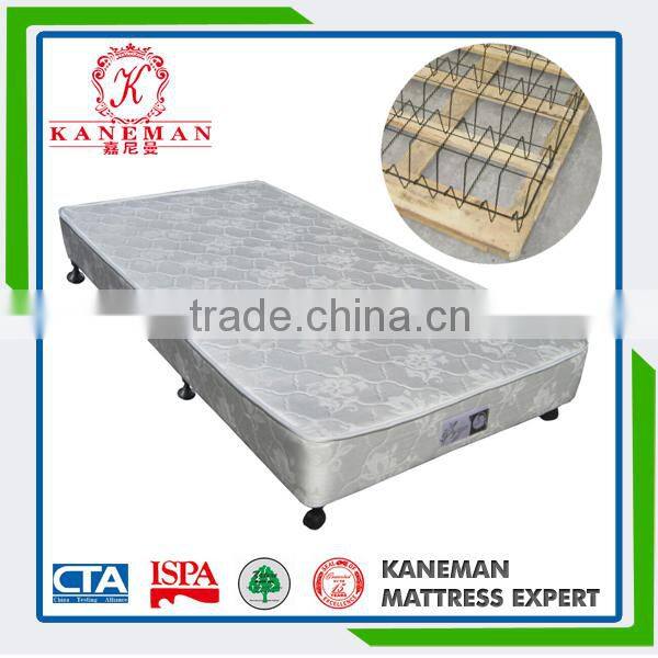 5 star hotel bed frame and mattress with Belgium Bekaert fabric