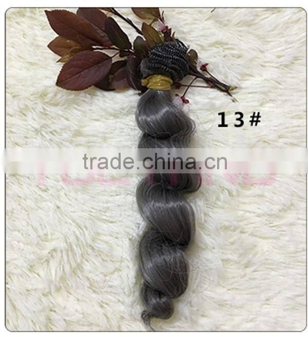 Hotsale Natural Brown Curly Hair Weave for Braiding