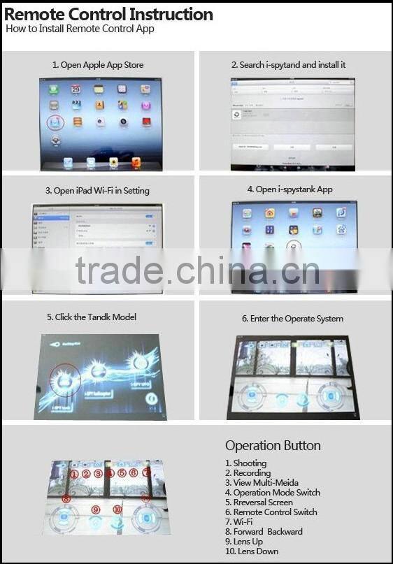 i-Spy Tank App-Controlled WiFi Spy Tank real-time transmission Video Camera for iPad iPhone iPod