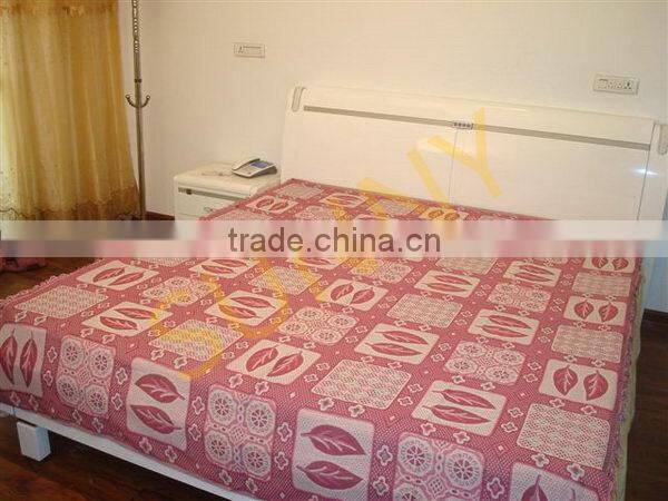 New product Promotion personalized tartan plaid thread blanket