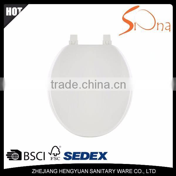 Sanitary ware 17 inch high quality molded wood slow close round toilet seat