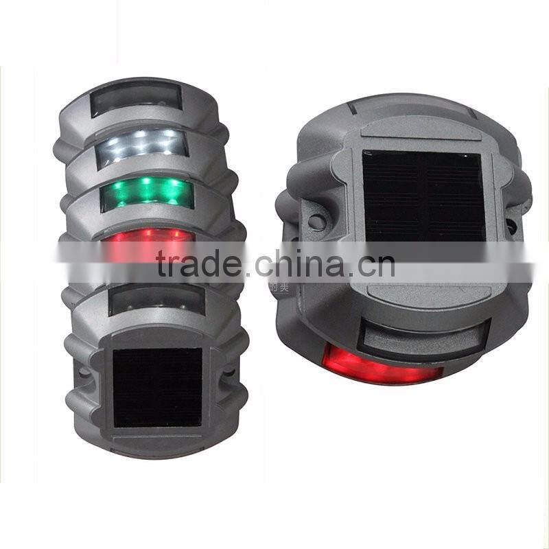 Factory price aluminum road markers 3M reflective green led road stud
