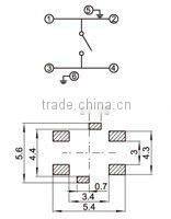 FTVCU18 5.2x5.2x1.5mm smd momentary tactile switch