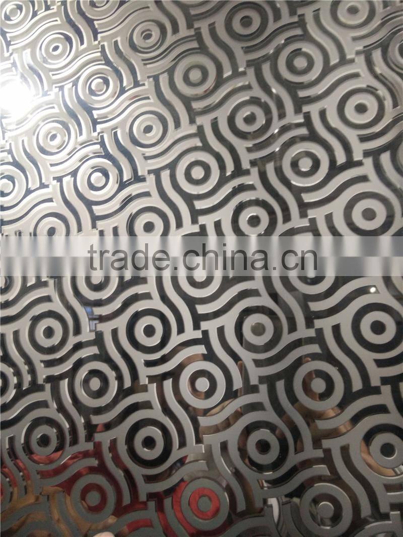 decorative door acid etching glass privacy protection