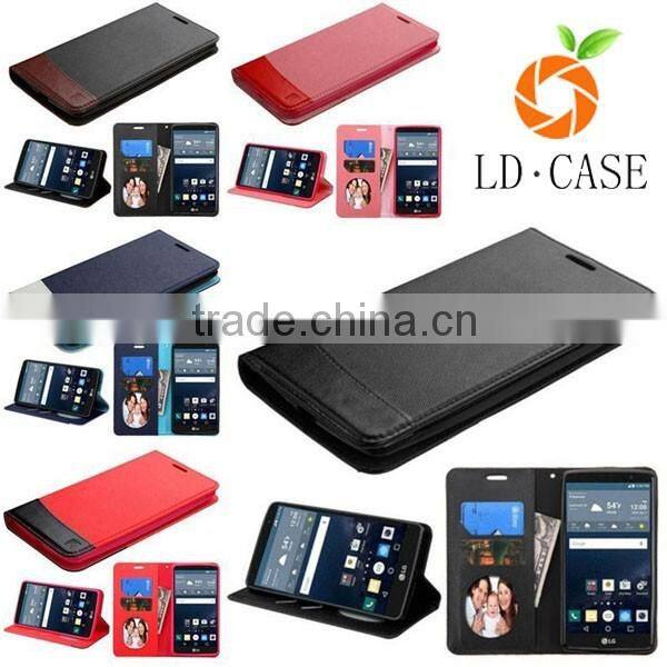 Artificial Leather Book Wallet Mobile Phone Case Back Cover For LG G6 Invisible Magnet