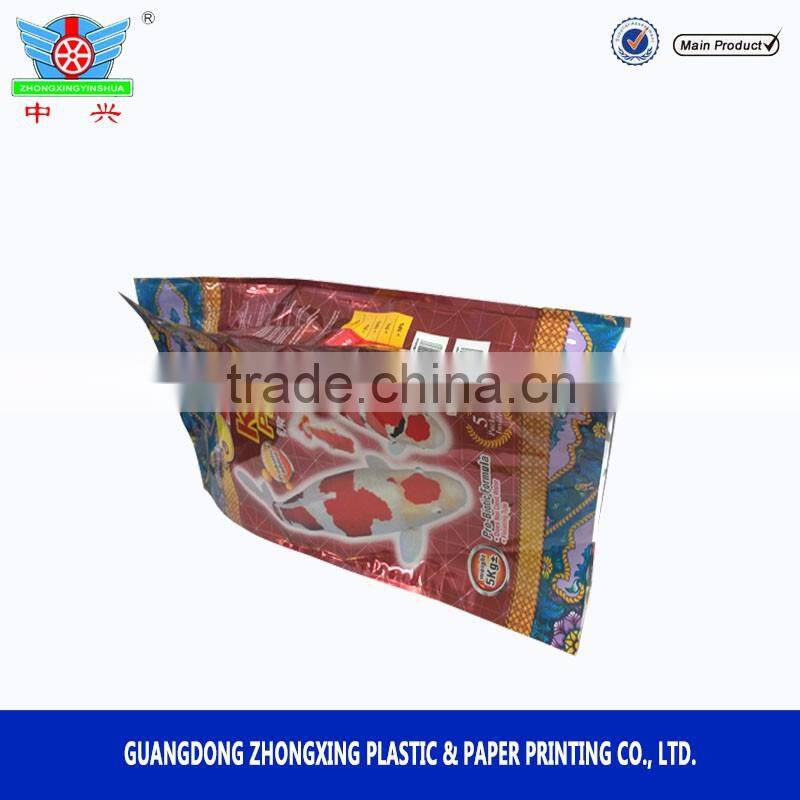 laminated printing fish packaging/fish plastic bag for fish food