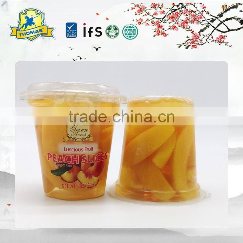 Flexible Packaging Canned Yellow Peach In Syrup
