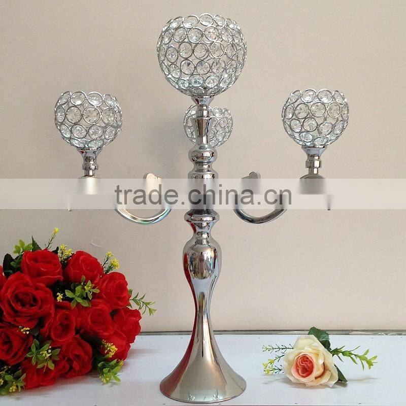 LDJ554 wedding banquet decor crystal bead centerpiece for sale