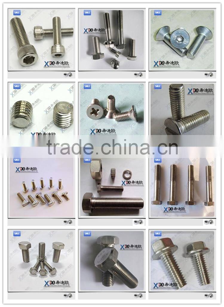 alloy A286/GH2132 EN1.4980 stainless steel self tapping screw made in china M10*30
