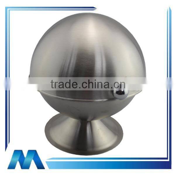 Round Stainless Steel Sugar Bowl with Rotatable Lid