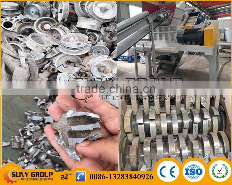 New Design Double Shaft Car Engines Shredding Machine Price