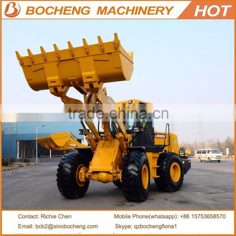 China 5T Front Loader XCMG Wheel Loader LW500FN with Shangchai Engine