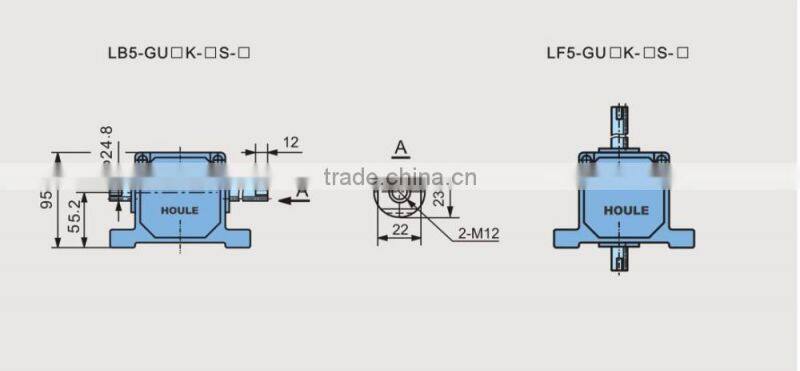 HOULE high quality linear type 140W-250W reducer gear motor