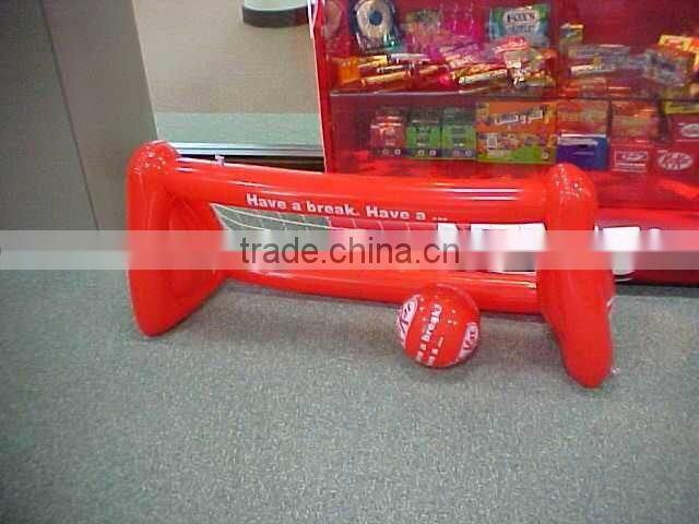 inflatable football and goal