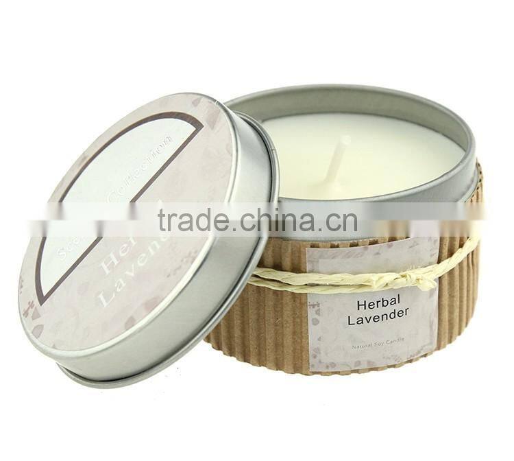 100% natural soy wax candle in metal jar , scented candle in Cooper Metal Jar,natural essence candle