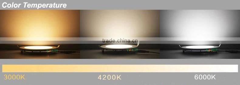 Round Led Panel Light 18w 1620LM IP44 86V 265V Ceiling Panel Light