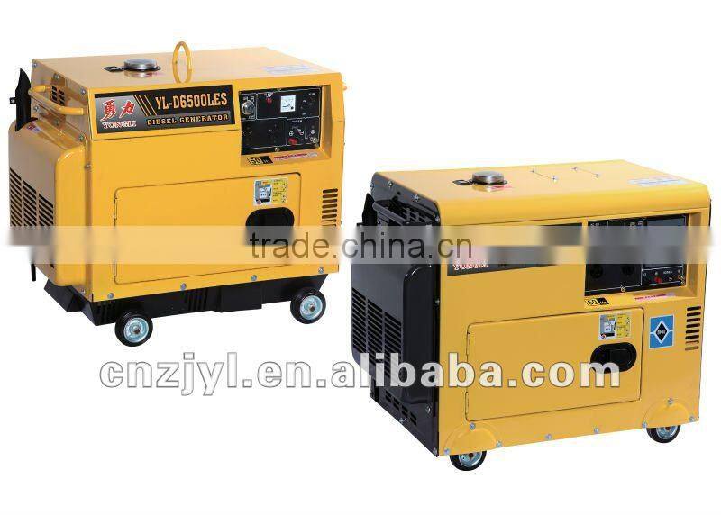 5 KW Silent air-cooled Diesel generator YL-D6500LES