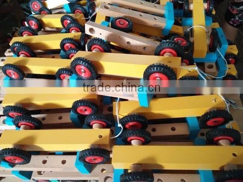 Customize kids disassembly wooden DIY toy car assembly
