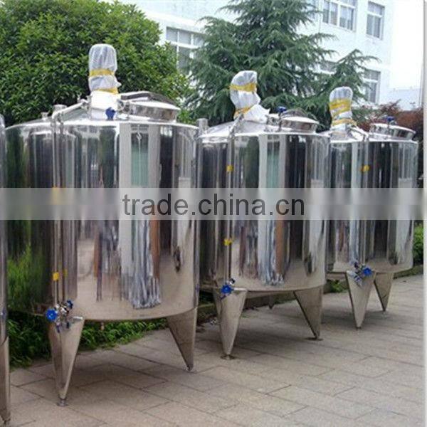 ISO 9001 stainless steel steam heating detergent shampoo mixing tank