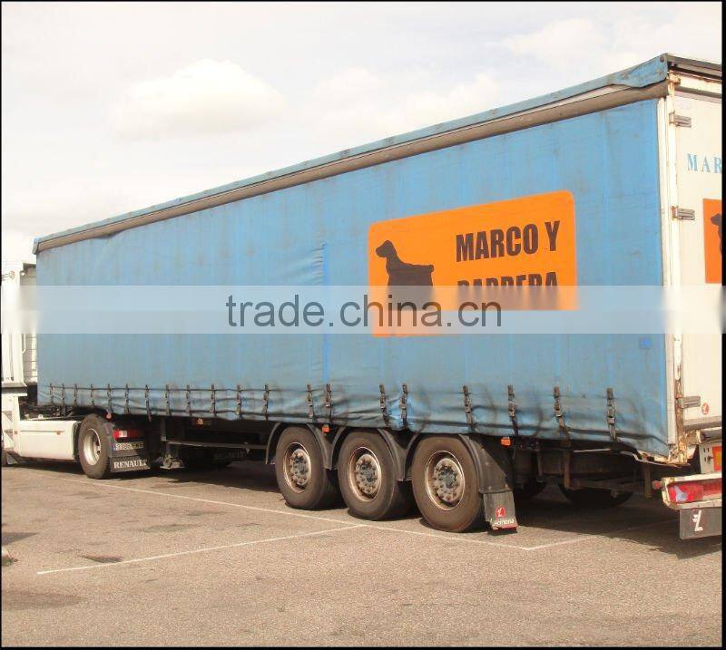 1100d pvc coated tarpaulinr Heavy Duty Blue waterproof fabric PVC Truck cover trailer cover curtains