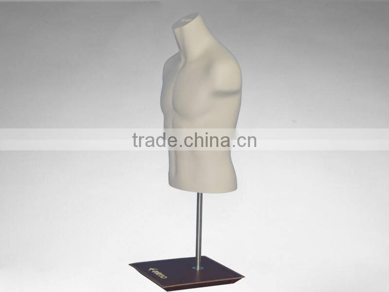high quality half body fiberglass female torso mannequin without head and arm