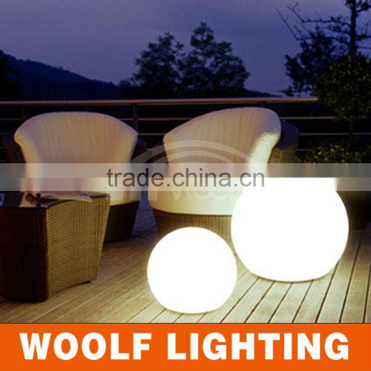 PE Plastic rechargeable 16 colors RGB waterproof LED peach light