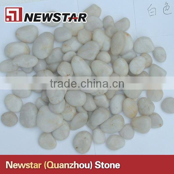 White pebble stone,white pebble garden stones