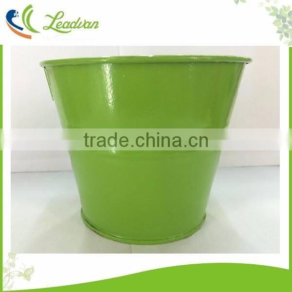 Garden decorative hanging metal flower pots for succulent plants